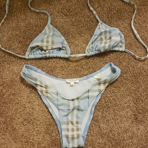 Blue Burberry bikini